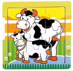 Puzzel koe en kalf